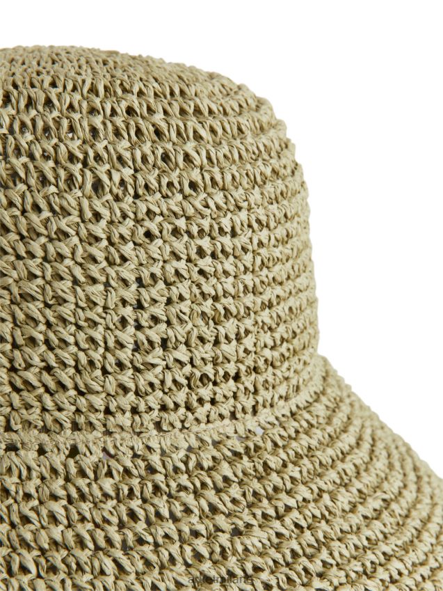 Accessori esso ARKET donne cappello di paglia verde kaki 6F0F6L819