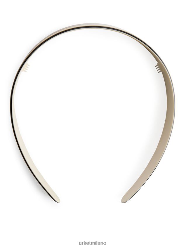 Accessori esso ARKET donne fascia in colore a contrasto bianco sporco/nero 6F0F6L868