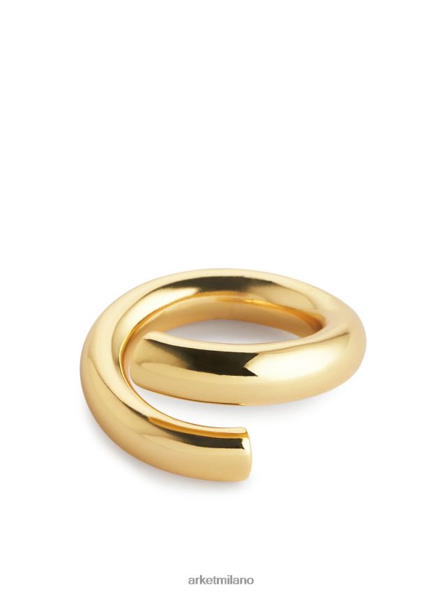 Accessori esso ARKET donne anello aperto placcato oro oro 6F0F6L801