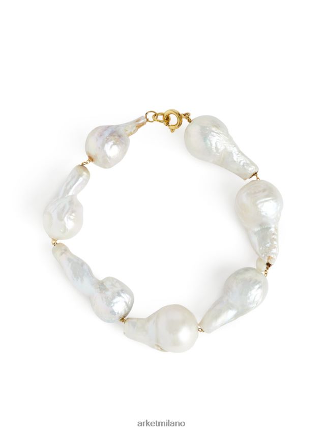 Accessori esso ARKET donne braccialetto di perle d'acqua dolce oro/bianco 6F0F6L780