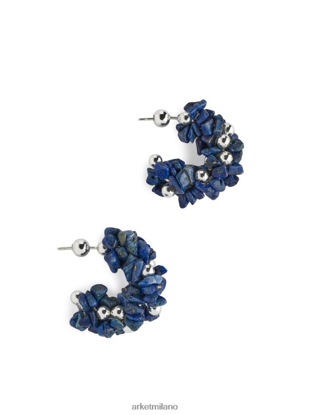 Accessori esso ARKET donne cerchi di pietre preziose blu 6F0F6L777