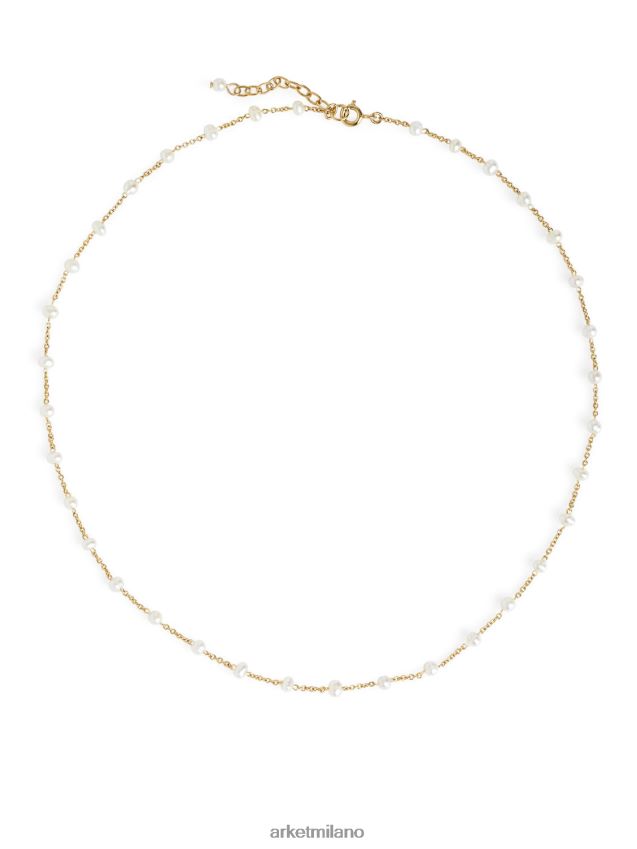 Accessori esso ARKET donne collana di perle d'acqua dolce bianco 6F0F6L779