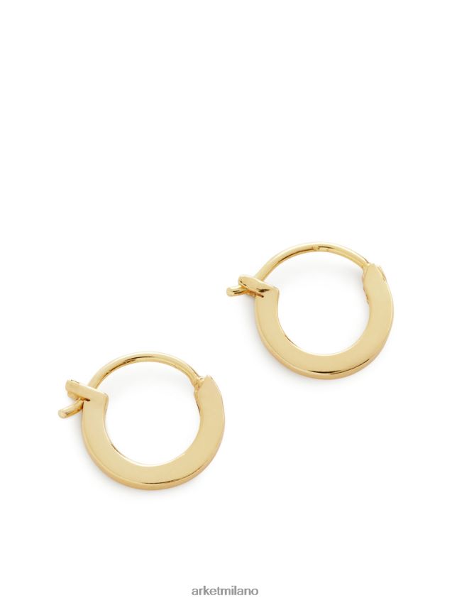 Accessori esso ARKET donne orecchini a cerchio in argento sterling placcato oro 12 mm oro 6F0F6L791