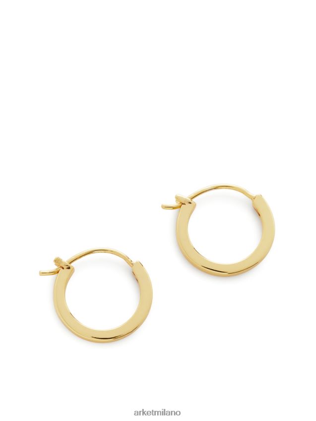 Accessori esso ARKET donne orecchini a cerchio in argento sterling placcato oro 17 mm oro 6F0F6L790