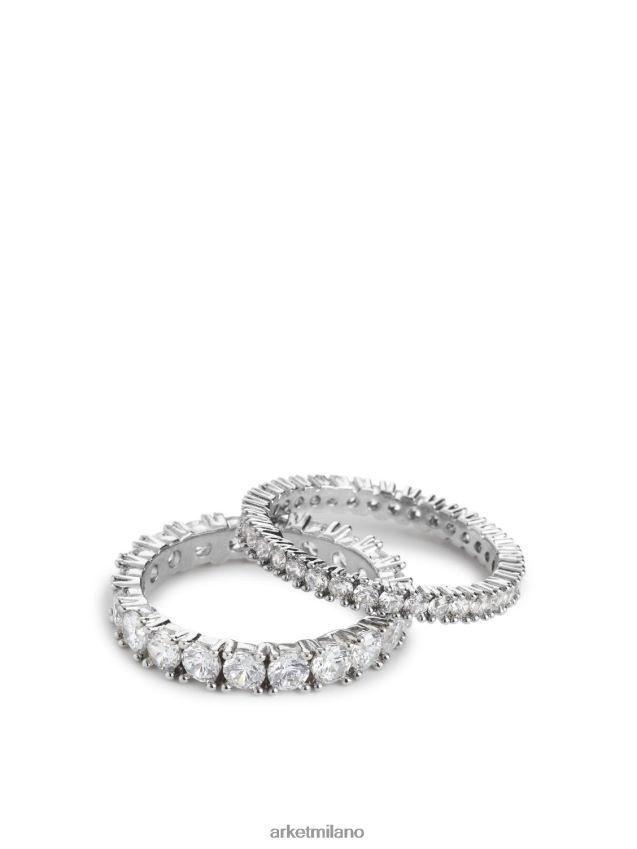 Accessori esso ARKET donne set di anelli per mignolo con strass da 2 argento 6F0F6L797