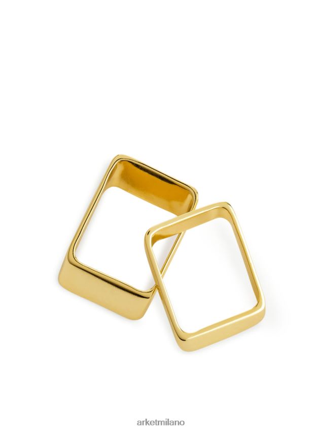 Accessori esso ARKET donne set di anelli placcati in oro da 2 oro 6F0F6L800
