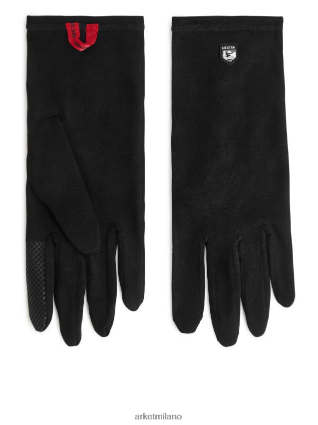 Accessori esso ARKET donne Guanti con fodera in lana merino Hestra nero 6F0F6L904