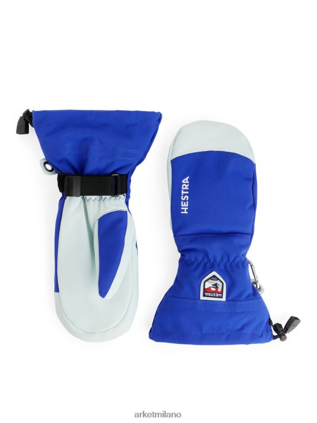Accessori esso ARKET donne Guanti da sci in pelle Hestra Army blu brillante/bianco 6F0F6L883