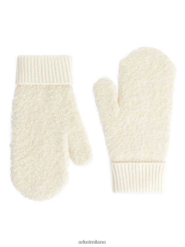Accessori esso ARKET donne Guanti in misto alpaca bianco 6F0F6L879