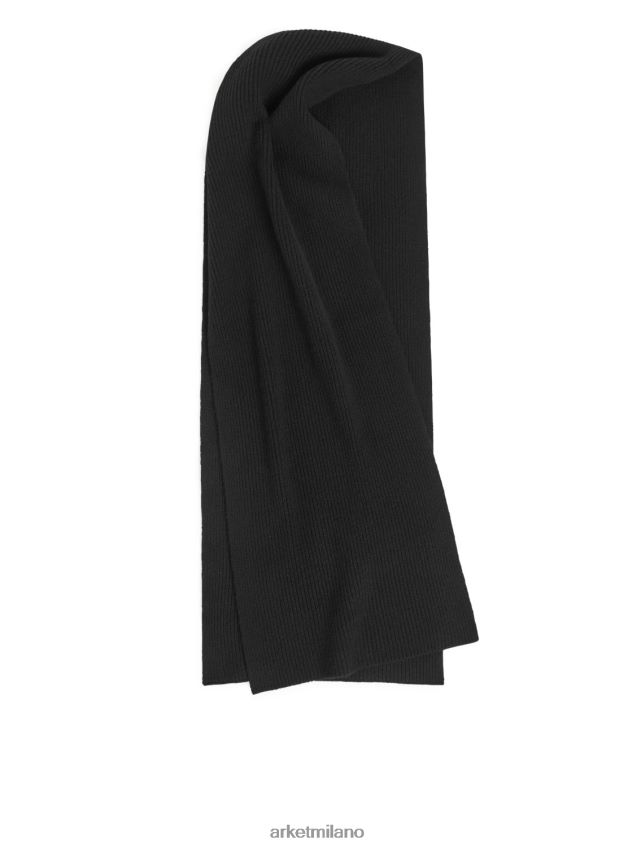 Accessori esso ARKET donne sciarpa in misto cashmere nero 6F0F6L842