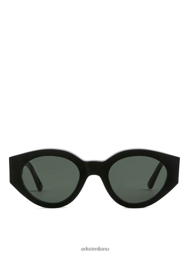 Accessori esso ARKET donne Occhiali da sole Polly Monokel Eyewear lente solida nero/verde 6F0F6L629