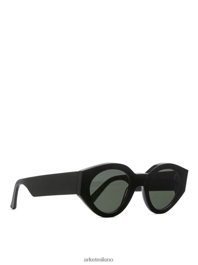 Accessori esso ARKET donne Occhiali da sole Polly Monokel Eyewear lente solida nero/verde 6F0F6L629