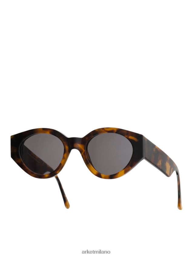 Accessori esso ARKET donne Occhiali da sole Polly Monokel Eyewear lente tinta unita avana/grigio 6F0F6L649