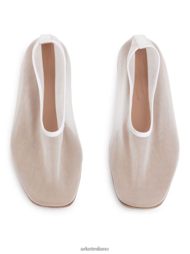 calzature esso ARKET donne ballerine in rete bianco 6F0F6L713