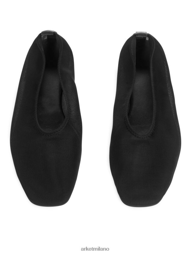 calzature esso ARKET donne ballerine in rete nero 6F0F6L717