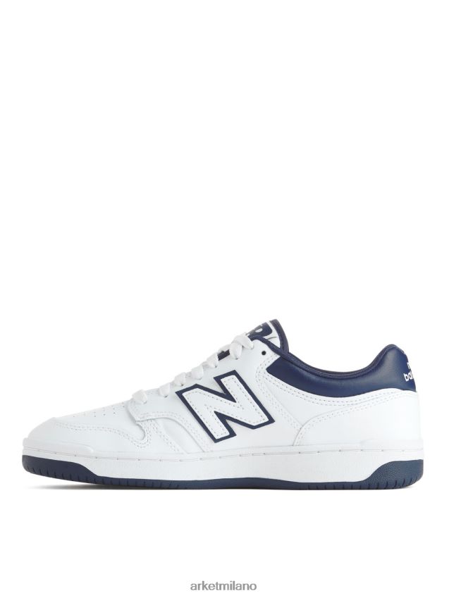 calzature esso ARKET donne scarpe da ginnastica new balance 480 bianco blu 6F0F6L658