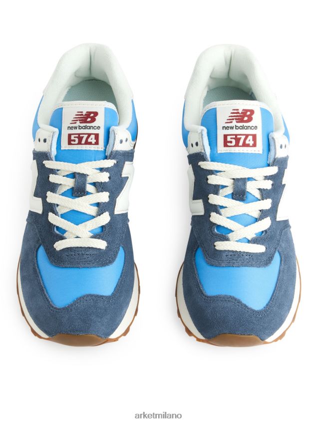 calzature esso ARKET donne scarpe da ginnastica new balance 574 blu 6F0F6L677