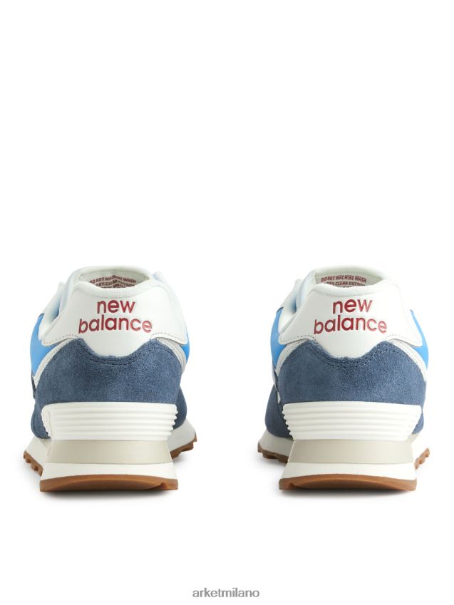 calzature esso ARKET donne scarpe da ginnastica new balance 574 blu 6F0F6L677