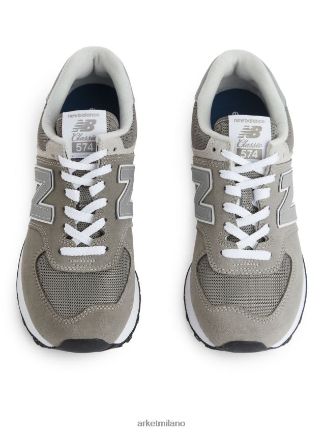 calzature esso ARKET donne scarpe da ginnastica new balance 574 verde foglia grigio 6F0F6L652