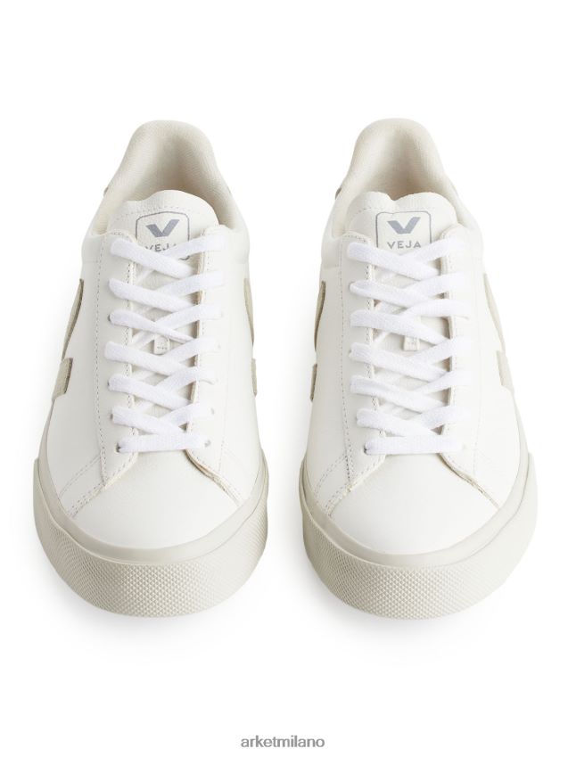 calzature esso ARKET donne scarpe da ginnastica veja campo bianco/grigio 6F0F6L653