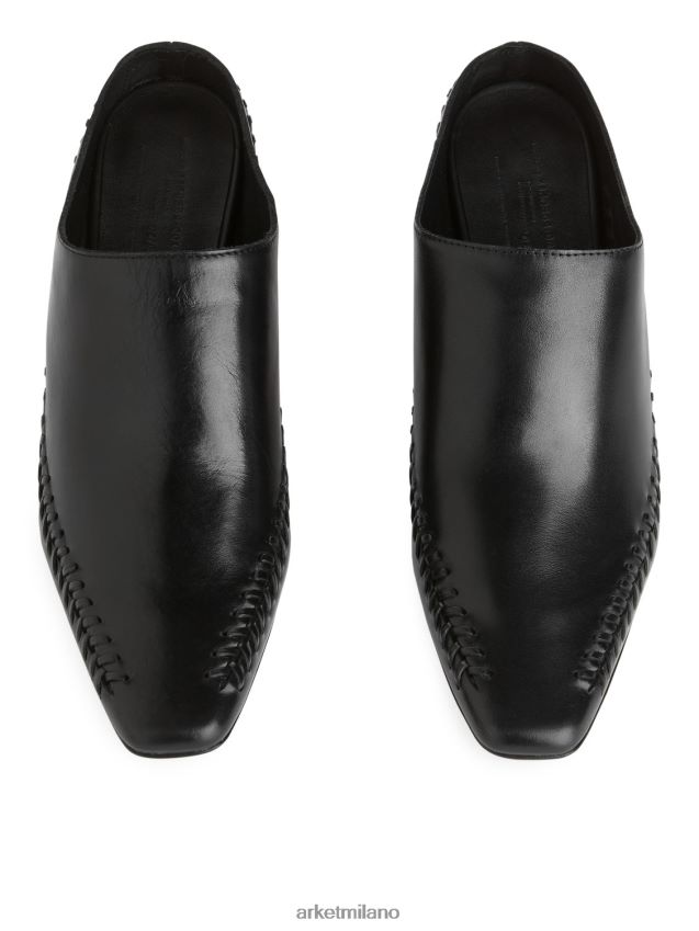 calzature esso ARKET donne Mules con tacco a gattino nero 6F0F6L687