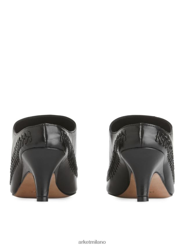 calzature esso ARKET donne Mules con tacco a gattino nero 6F0F6L687
