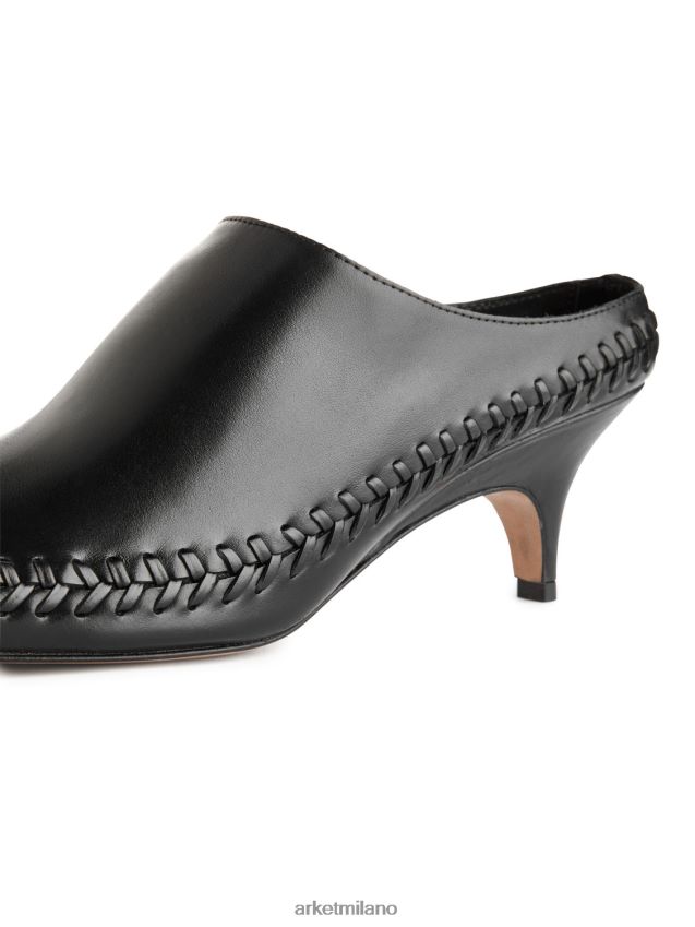 calzature esso ARKET donne Mules con tacco a gattino nero 6F0F6L687