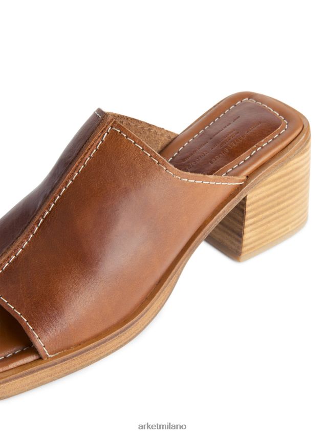calzature esso ARKET donne sabot in pelle spessa cognac 6F0F6L690