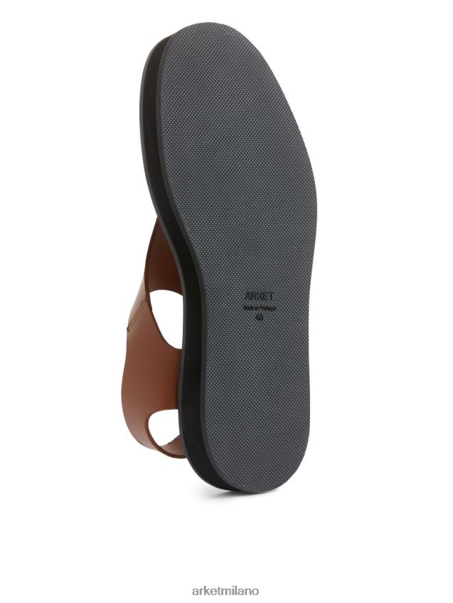 calzature esso ARKET donne sandali in pelle spessa marrone 6F0F6L704