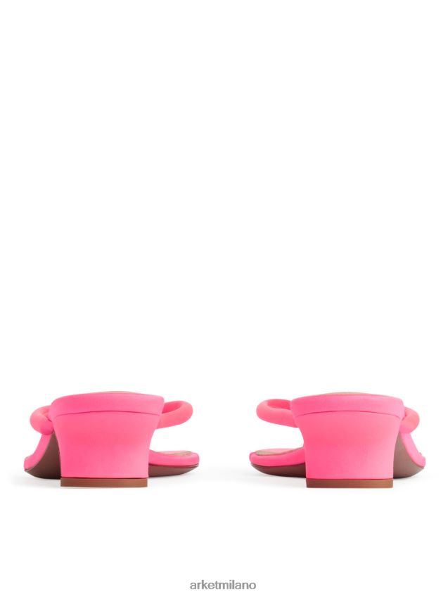 calzature esso ARKET donne sandali slip-on in raso rosa 6F0F6L703