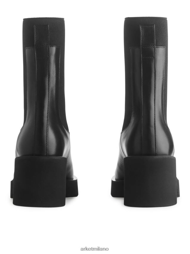 calzature esso ARKET donne stivali Chelsea con tacco nero 6F0F6L737