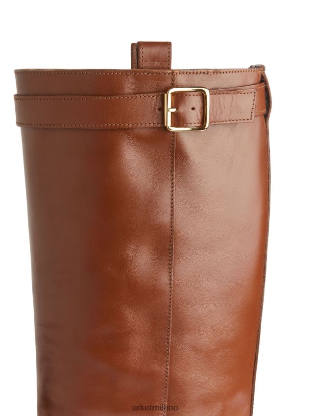 calzature esso ARKET donne stivali da equitazione in pelle marrone 6F0F6L733