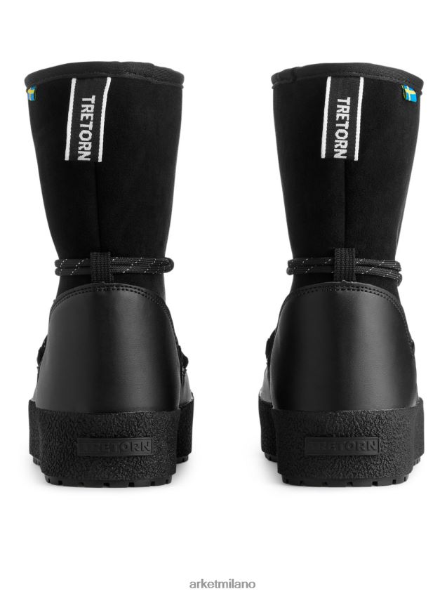 calzature esso ARKET donne stivali ibridi tretorn aspa nero 6F0F6L730