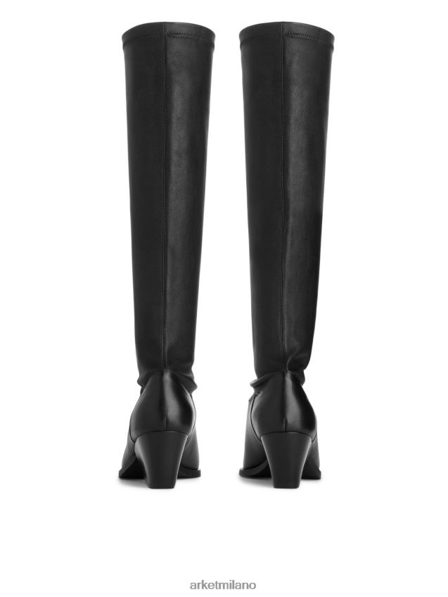 calzature esso ARKET donne stivali in pelle elasticizzata nero 6F0F6L731