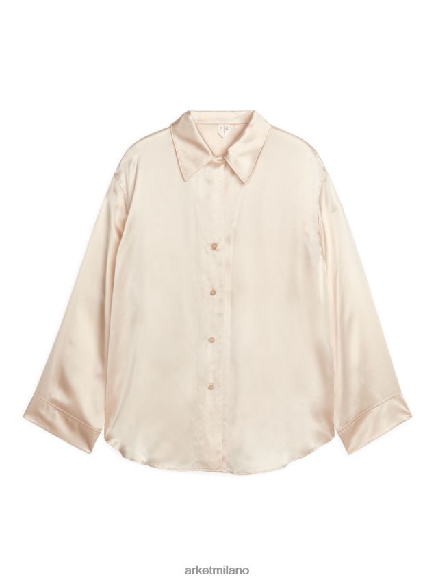 vestiario esso ARKET donne maglia di seta bianco 6F0F6L528