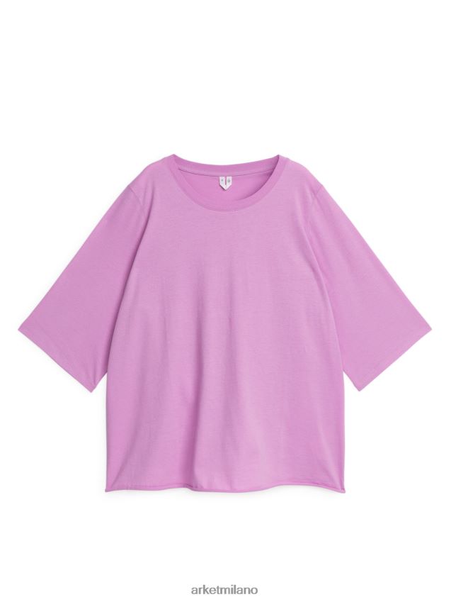 vestiario esso ARKET donne maglietta del pigiama in cotone rosa 6F0F6L512