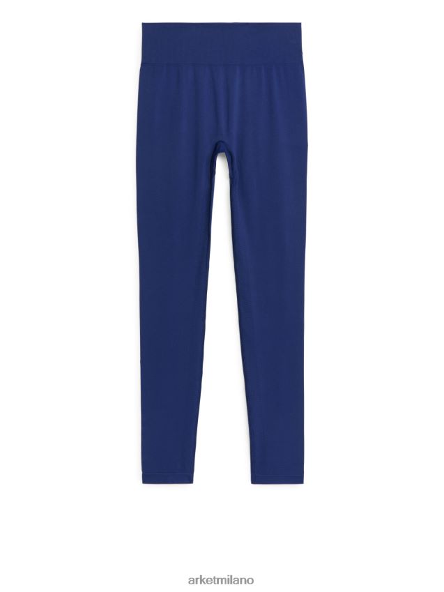 vestiario esso ARKET donne collant da yoga senza cuciture blu 6F0F6L509