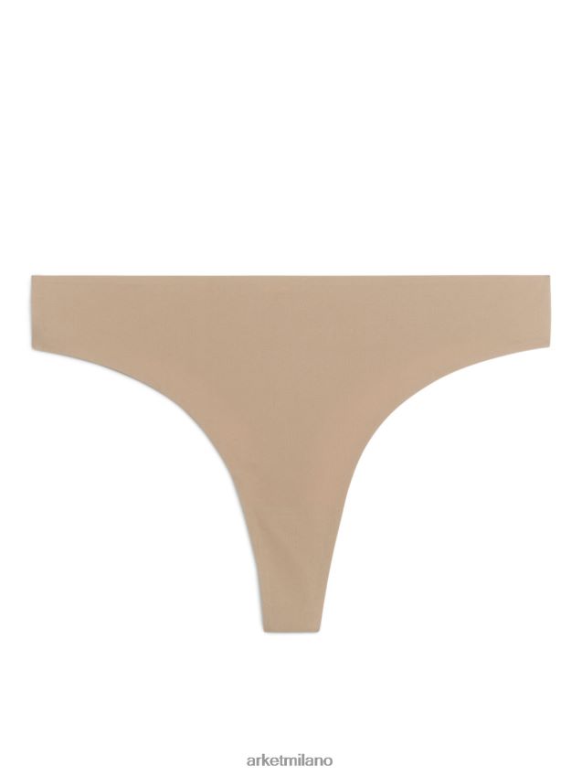 vestiario esso ARKET donne infradito senza cuciture beige 6F0F6L546