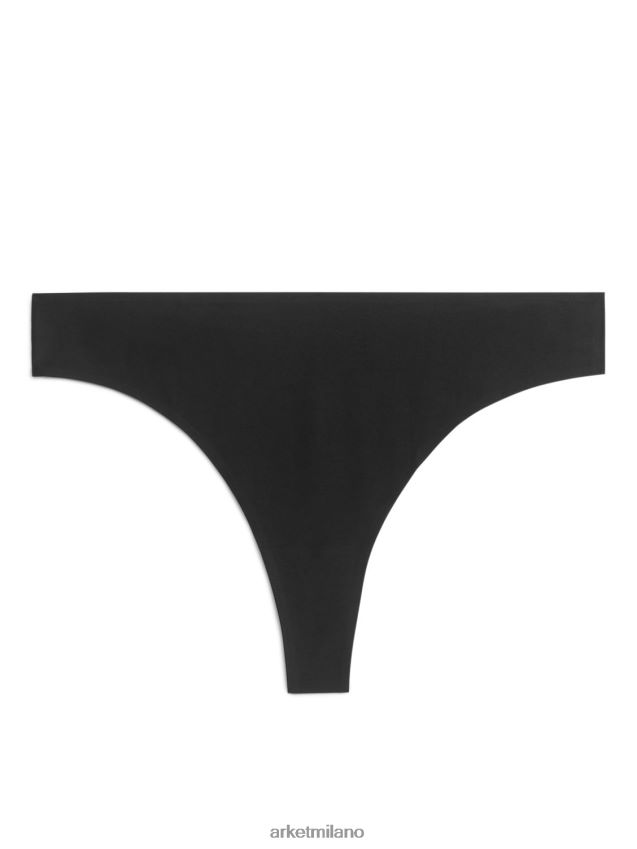 vestiario esso ARKET donne infradito senza cuciture nero 6F0F6L543