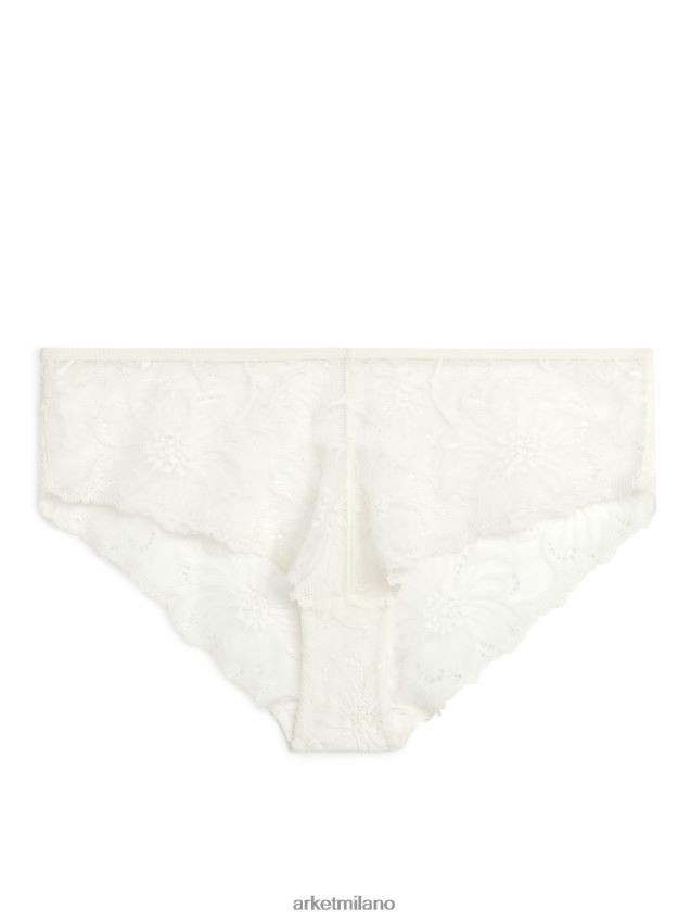 vestiario esso ARKET donne pantaloni a vita bassa in pizzo bianco 6F0F6L554