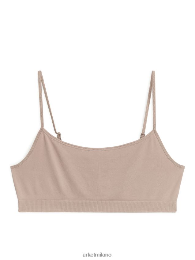 vestiario esso ARKET donne parte superiore morbida senza cuciture beige 6F0F6L540
