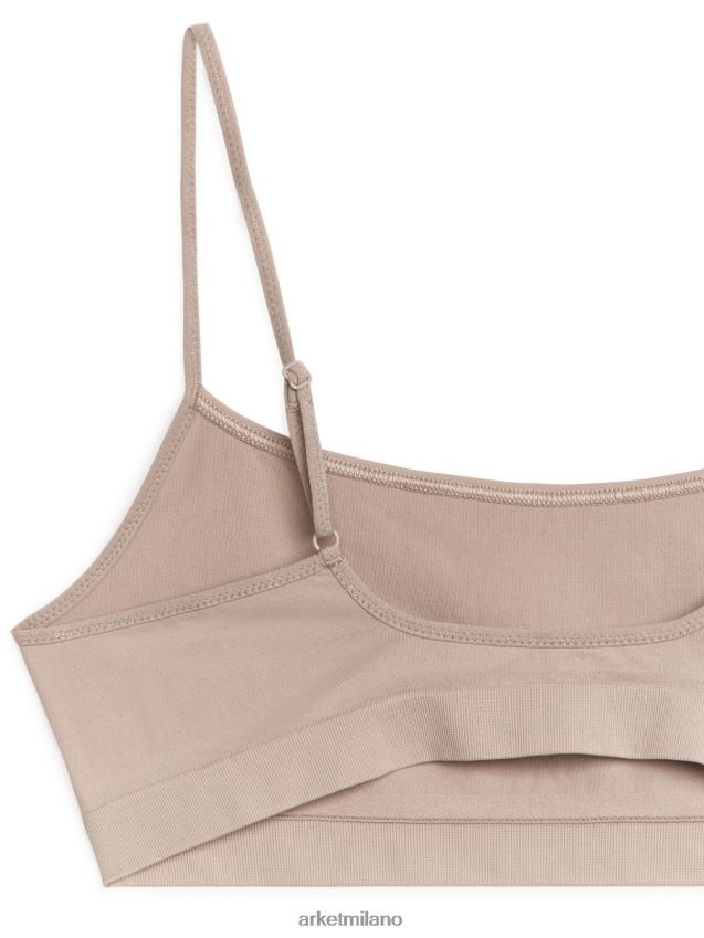 vestiario esso ARKET donne parte superiore morbida senza cuciture beige 6F0F6L540