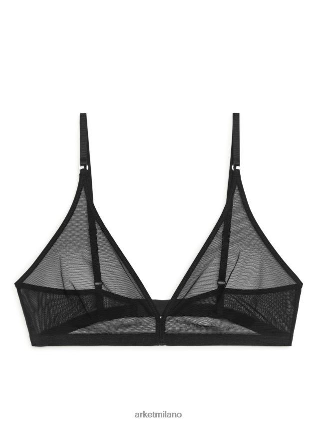 vestiario esso ARKET donne reggiseno a rete morbida nero 6F0F6L564