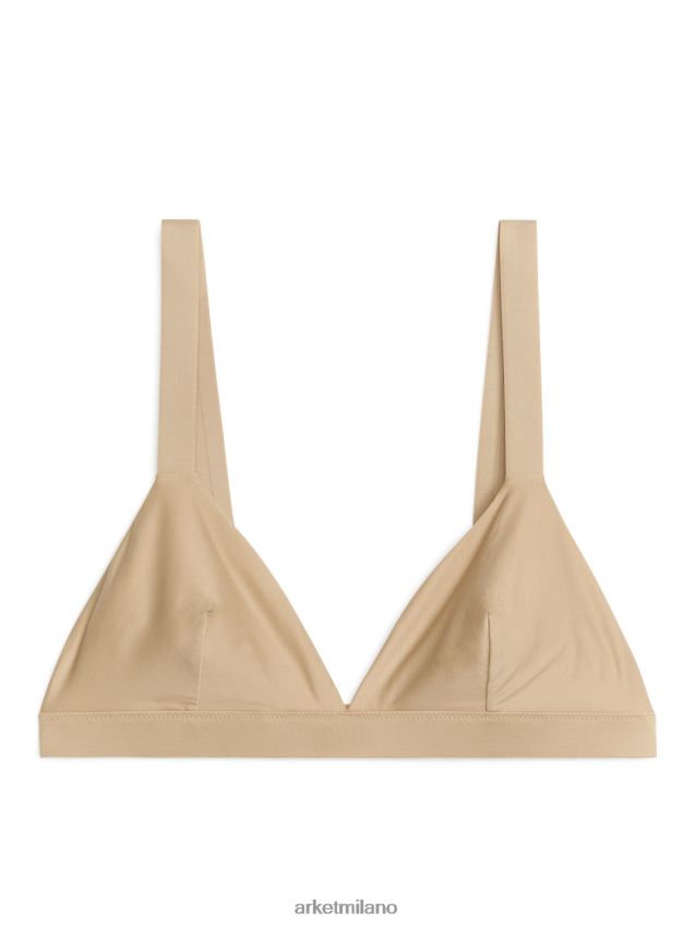 vestiario esso ARKET donne reggiseno a triangolo morbido beige 6F0F6L545