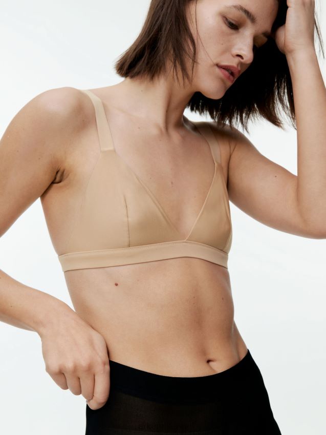 vestiario esso ARKET donne reggiseno a triangolo morbido beige 6F0F6L545