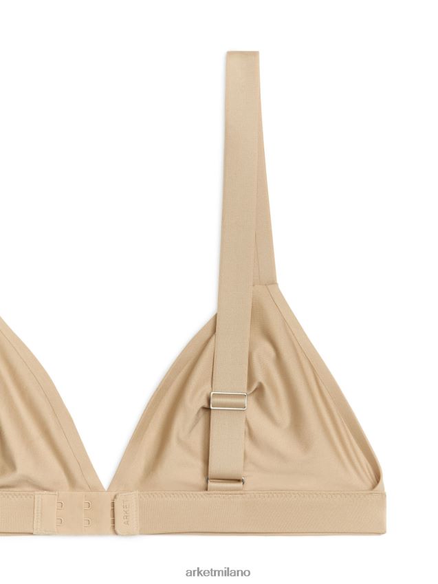 vestiario esso ARKET donne reggiseno a triangolo morbido beige 6F0F6L545