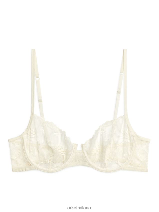 vestiario esso ARKET donne reggiseno con filo di pizzo bianco 6F0F6L561