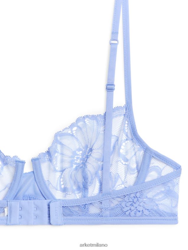 vestiario esso ARKET donne reggiseno con filo di pizzo blu 6F0F6L555