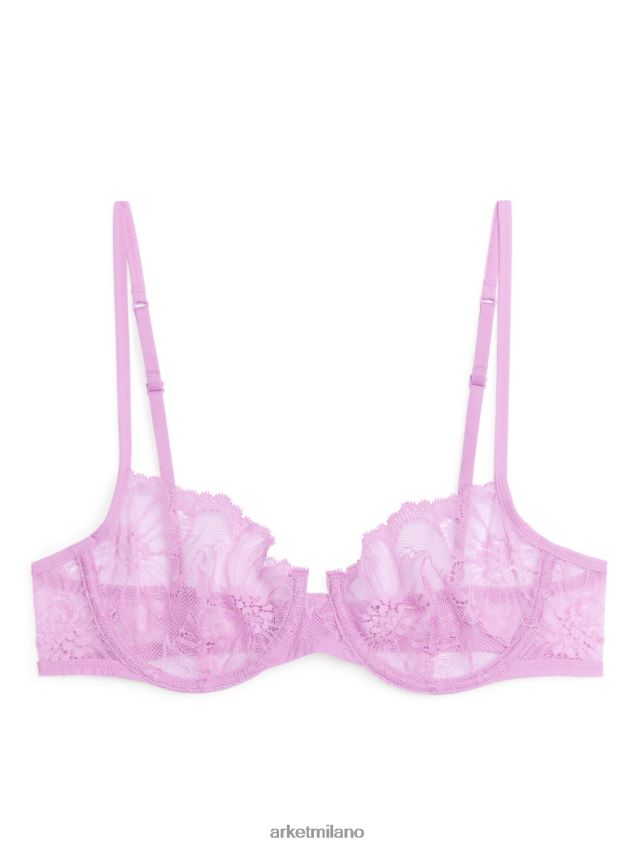 vestiario esso ARKET donne reggiseno con filo di pizzo rosa 6F0F6L549
