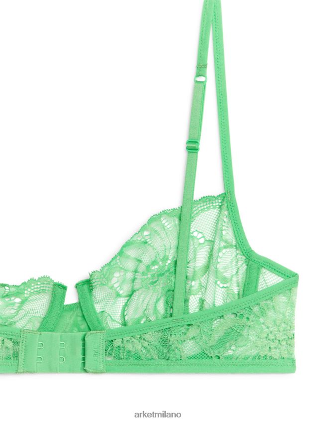 vestiario esso ARKET donne reggiseno con filo di pizzo verde 6F0F6L557